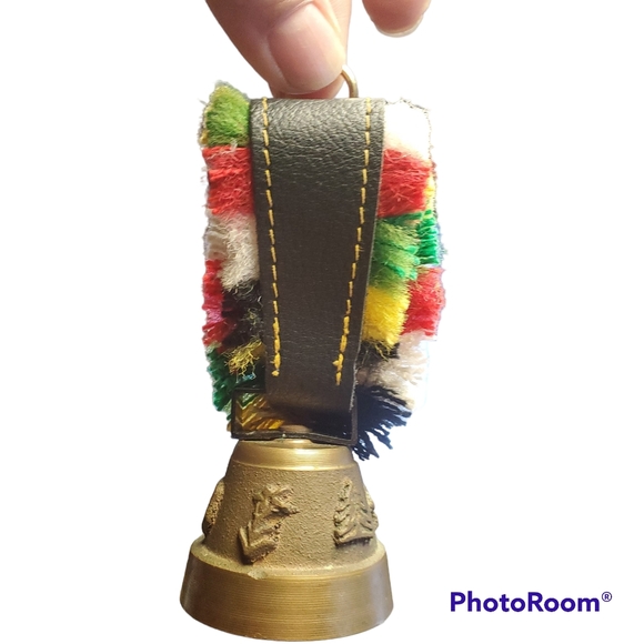 Vintage Swiss Cow Bell w/Fringe - Picture 2 of 8